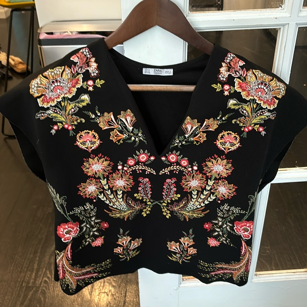 Black Zara Top Medium